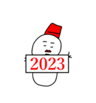 雪だるまのゆきだるさん 年末年始 2023（個別スタンプ：5）