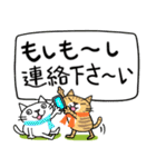 Juns猫 デカ文字冬の季節（個別スタンプ：20）