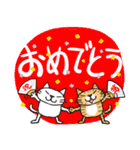 Juns猫 デカ文字冬の季節（個別スタンプ：37）