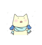 ねこねこスタンプ にゃすけ - 冬（個別スタンプ：5）