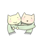 ねこねこスタンプ にゃすけ - 冬（個別スタンプ：7）