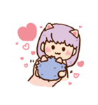 猫 と ニャ 恋愛中（個別スタンプ：32）