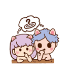 猫 と ニャ 恋愛中（個別スタンプ：36）