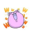 とても可愛いピンクの猫スタンプ（個別スタンプ：24）