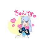 猫の女の子スタンプ（個別スタンプ：6）