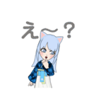 猫の女の子スタンプ（個別スタンプ：23）