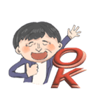 ふつ〜のおじさん（個別スタンプ：5）