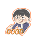 ふつ〜のおじさん（個別スタンプ：6）