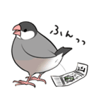 2023年 謹賀ふくふく文鳥（個別スタンプ：12）