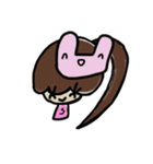 乱暴なすず本 とどうぶつ（個別スタンプ：1）