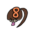 乱暴なすず本 曜日と日にち（個別スタンプ：8）