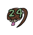 乱暴なすず本 曜日と日にち（個別スタンプ：24）