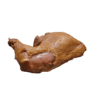 食品シリーズ : スモークチキン (もも)（個別スタンプ：6）
