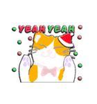 Meow Za: 猫ハッピークリスマス新年（個別スタンプ：9）
