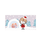 動くクリスマス☆miniガーリー☆省スペース（個別スタンプ：12）