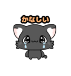 可愛いくろねこスタンプ（個別スタンプ：24）