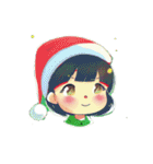 可愛いサンタ帽子とクリスマス（個別スタンプ：2）