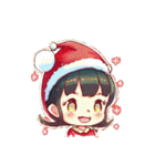 可愛いサンタ帽子とクリスマス（個別スタンプ：3）