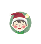 可愛いサンタ帽子とクリスマス（個別スタンプ：11）