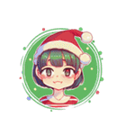 可愛いサンタ帽子とクリスマス（個別スタンプ：12）