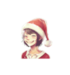 可愛いサンタ帽子とクリスマス（個別スタンプ：13）