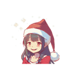 可愛いサンタ帽子とクリスマス（個別スタンプ：15）