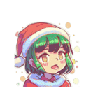 可愛いサンタ帽子とクリスマス（個別スタンプ：18）