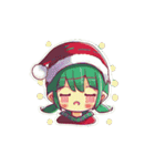 可愛いサンタ帽子とクリスマス（個別スタンプ：21）