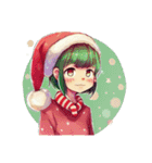 可愛いサンタ帽子とクリスマス（個別スタンプ：24）