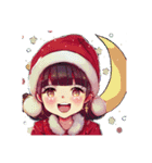 可愛いサンタ帽子とクリスマス（個別スタンプ：26）