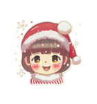 可愛いサンタ帽子とクリスマス（個別スタンプ：27）