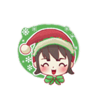 可愛いサンタ帽子とクリスマス（個別スタンプ：33）