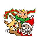 3びきの茶ねこ～クリスマス編～（個別スタンプ：9）