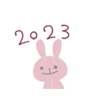 あけおめ2023ぬいぐるみウサギ（個別スタンプ：6）