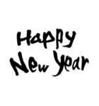 書家が書く筆文字。新年のごあいさつ。（個別スタンプ：2）