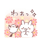 うさぎとシマエナガ ほっこり華やかお正月（個別スタンプ：39）