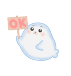 ぽーandふわ（個別スタンプ：3）