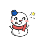 Christmas 雪だるま（個別スタンプ：1）