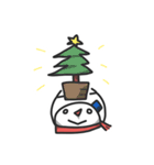 Christmas 雪だるま（個別スタンプ：6）