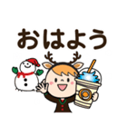 クリスマスだよ♡ももか【デカ文字】（個別スタンプ：3）