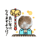 3匹のハチワレねこXmas＊お正月 ver.（個別スタンプ：13）
