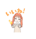 アバター1(女の子)（個別スタンプ：7）