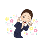 仕事で使える働くスーツ女子の日常スタンプ（個別スタンプ：8）
