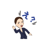 仕事で使える働くスーツ女子の日常スタンプ（個別スタンプ：10）