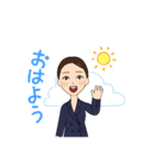 仕事で使える働くスーツ女子の日常スタンプ（個別スタンプ：17）