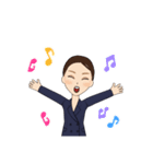 仕事で使える働くスーツ女子の日常スタンプ（個別スタンプ：24）