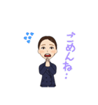 仕事で使える働くスーツ女子の日常スタンプ（個別スタンプ：25）