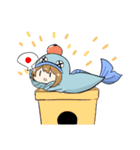 そばにいる魚人くん（個別スタンプ：1）