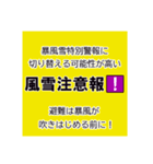 気象警報・注意報のスタンプ【冬季】修正版（個別スタンプ：17）