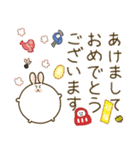 飛び出す★ボンボンうさぎ【敬語】☆（個別スタンプ：1）